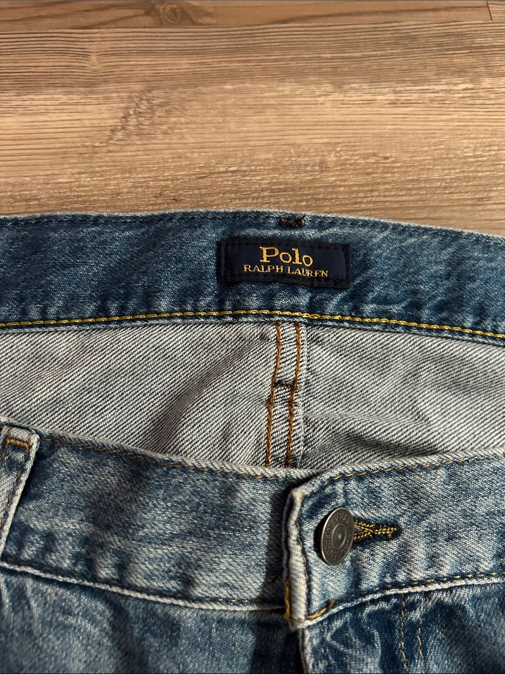 Polo by Ralph Lauren Men’s Washed Blue Denim Jeans